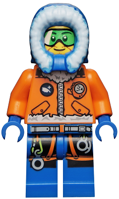 Minifig cty0493 - Arctic Explorer, Male with Green Goggles - De BrickPlaats
