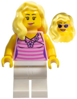 Minifig cty0943 - Sports Car Driver - Female - De BrickPlaats