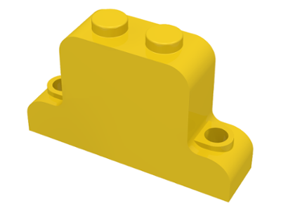Part fabaj1 - Fabuland Brick, Modified 1 x 4 x 2 Bell Shape - De BrickPlaats