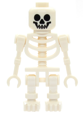 Minifig gen019 - Skeleton, Fantasy Era Torso with Standard Skull, Mechanical Arms Straight - De BrickPlaats