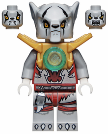 Minifig loc052 - Worriz - Pearl Gold Armor - De BrickPlaats