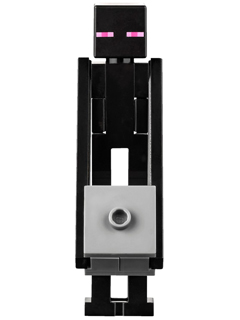 Minifig min024 - Enderman - Light Bluish Gray Block - De BrickPlaats