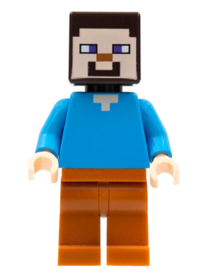 Minifig min056 - Steve - Dark Orange Legs - De BrickPlaats