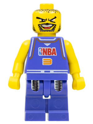 Minifig nba027 - NBA Player, Number 3 - De BrickPlaats