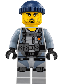 Minifig njo0341 - Shark Army Gunner / Charlie - De BrickPlaats