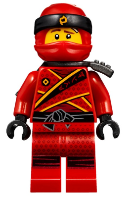 Minifig njo0391 - Kai - Sons of Garmadon, Ninjago Logogram Letter H on Head Wrap - De BrickPlaats