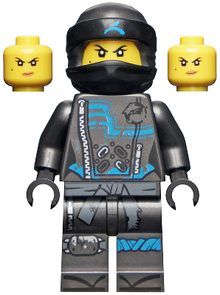 Minifig njo0475 - Nya - Hunted, Crooked Smile / Scowl - De BrickPlaats