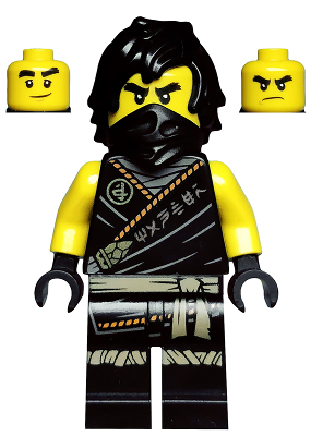 Minifig njo0575 - Cole - Legacy, Rebooted, Ninjago Logogram 'MANTER' on Torso - De BrickPlaats
