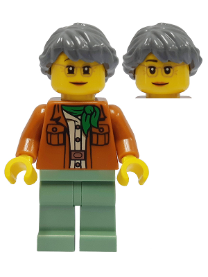 Minifig njo0665 - Misako - Legacy, Dark Orange Jacket - De BrickPlaats