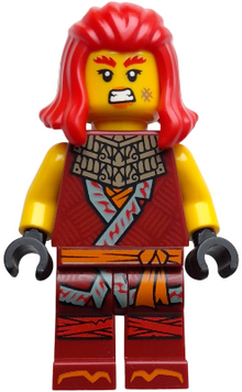 Minifig njo0923 - Wyldfyre - Dark Red Tunic - De BrickPlaats