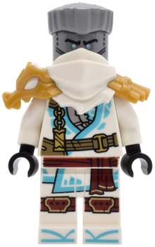 Minifig njo0971 - Zane - Dragons Rising, Tunic with Strap and Charm, Dragon Shoulder Armor - De BrickPlaats