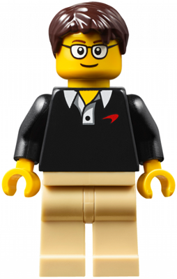 Minifig sc052 - McLaren 720S Driver / Designer - De BrickPlaats