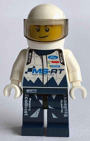 Minifig sc055 - Ford Fiesta M-Sport WRC Driver - De BrickPlaats