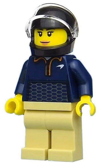 Minifig sc086 - McLaren Elva Driver - De BrickPlaats