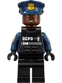 Minifig sh0417 - GCPD Officer, SWAT Gear, Male - De BrickPlaats