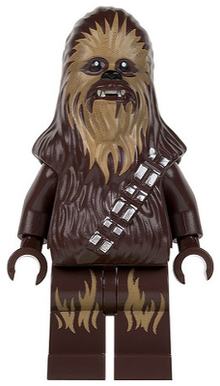 Minifig sw0532 - Chewbacca - Medium Nougat Fur - De BrickPlaats
