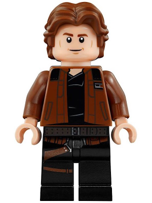 Minifig sw0921 - Han Solo, Black Legs with Holster Pattern, Brown Jacket with Black Shoulders - De BrickPlaats