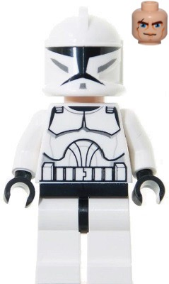 Minifig sw1090 - Clone Trooper (Phase 1) - Large Blue Eyes - De BrickPlaats