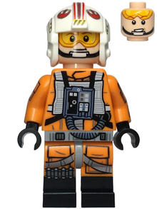 Minifig sw1267 - Luke Skywalker - Pilot Suit, Printed Arms, Black Boots - De BrickPlaats