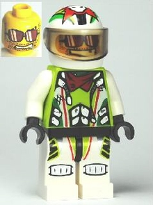 Minifig wr021 - Team X-treme Daredevil 3 (MAX-treme) - Standard Helmet - De BrickPlaats